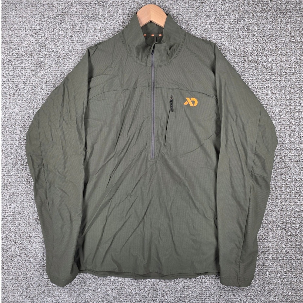 First Lite Ridgeline 1/4 Zip Pullover Mens Large Olive Green Hunting Jacket